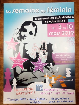Programme de la semaine au féminin 1