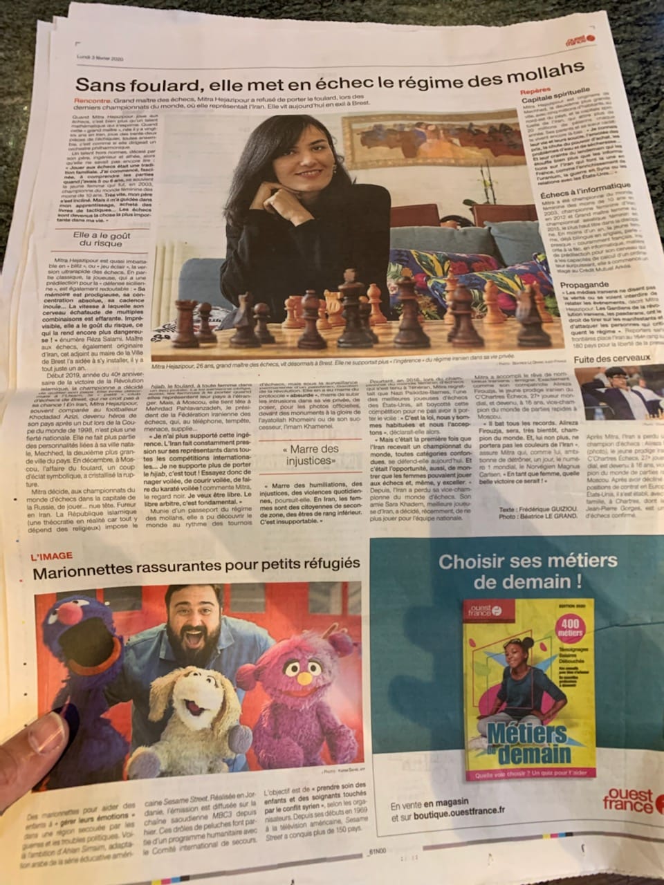 Mitra à l'honneur dans Ouest France 9