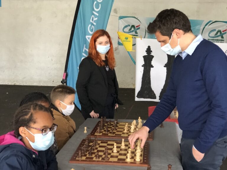 Visite de Matthieu Cornette et Andreea Navrotescu à Brest 2