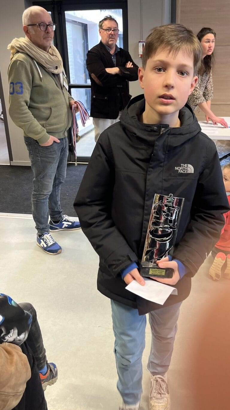 Augustin champion de Bretagne U14 de parties rapides 2