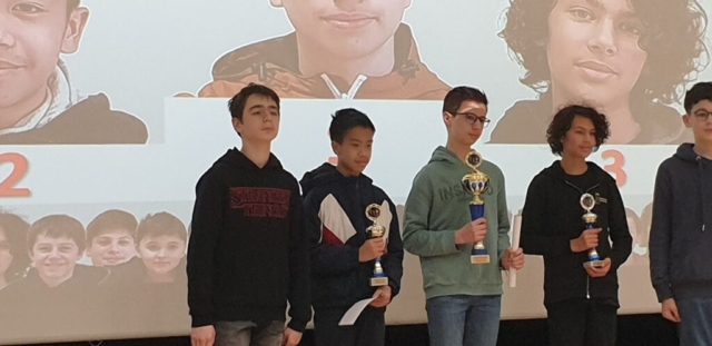 Le championnat de Bretagne jeunes 2024. Ali s'impose en champion (U14), Augustin remporte l'Open A. 8